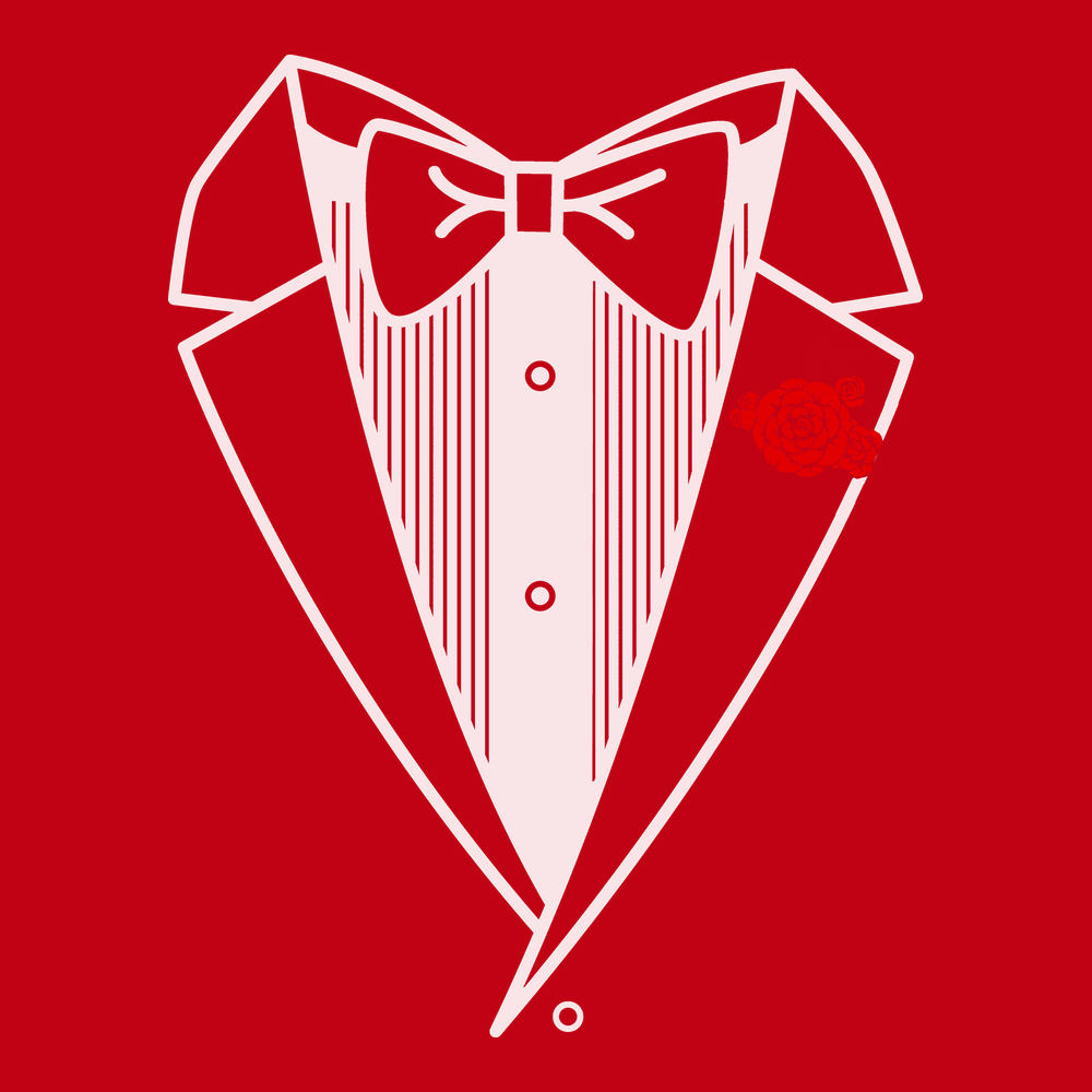 Red tuxedo t deals shirt
