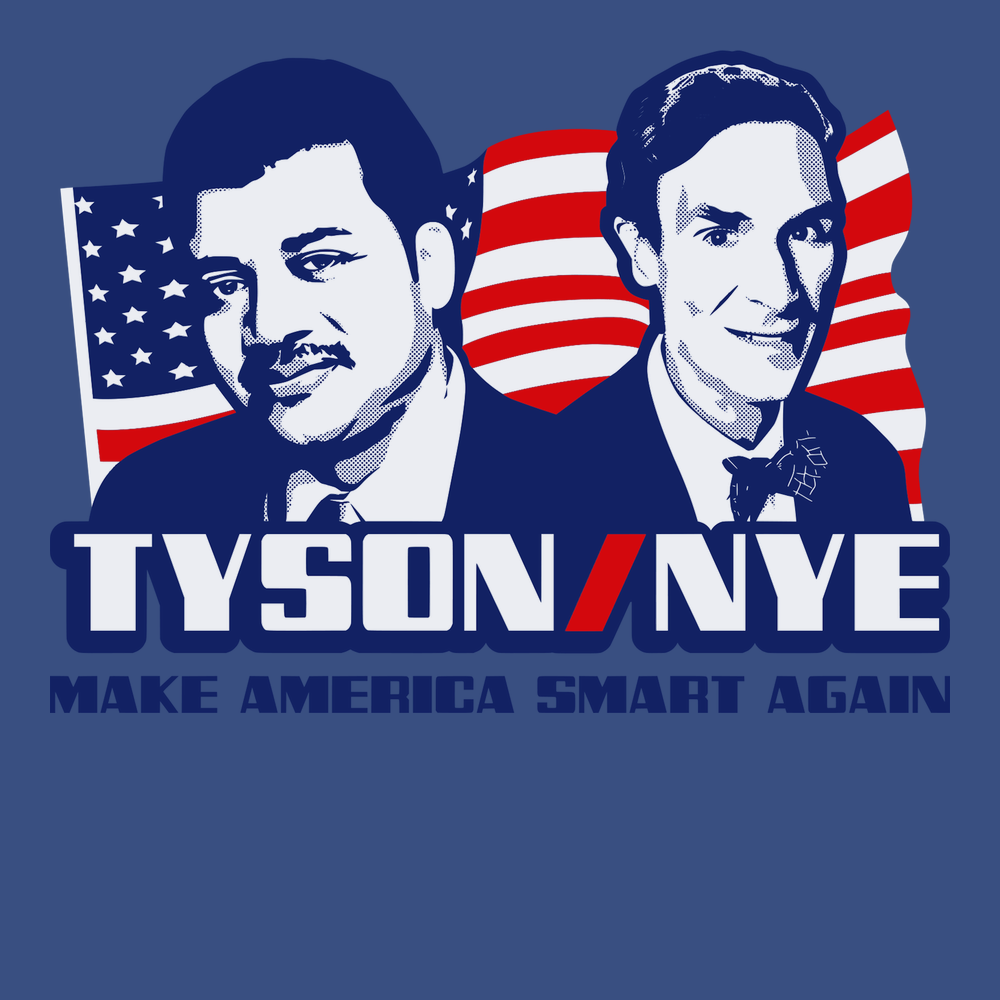 Tyson Nye Make America Smart Again T-Shirt BLUE