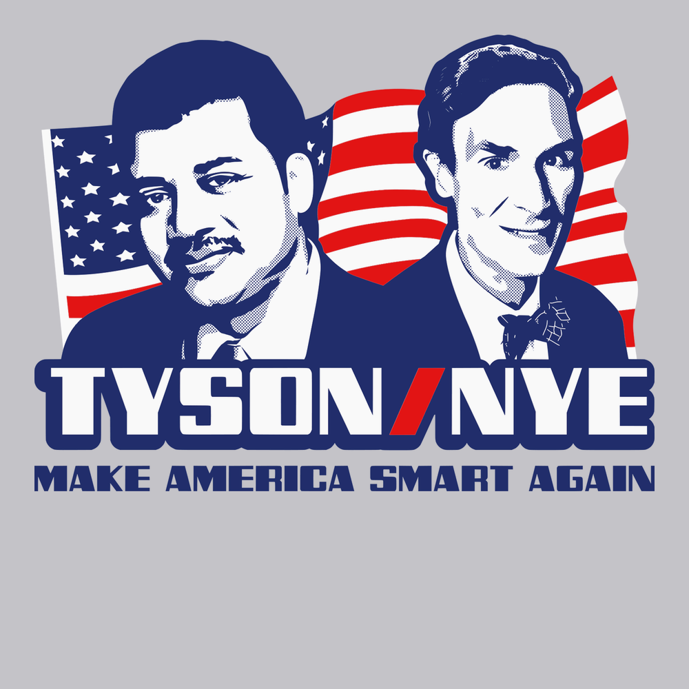 Tyson Nye Make America Smart Again T-Shirt SILVER