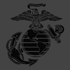 US Marine Corps T-Shirt CHARCOAL