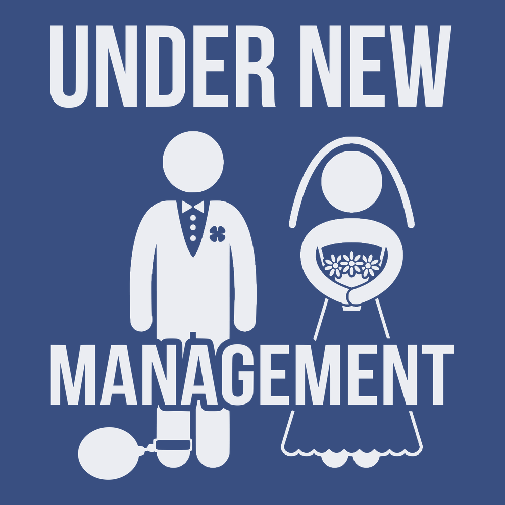 Under New Management T-Shirt BLUE