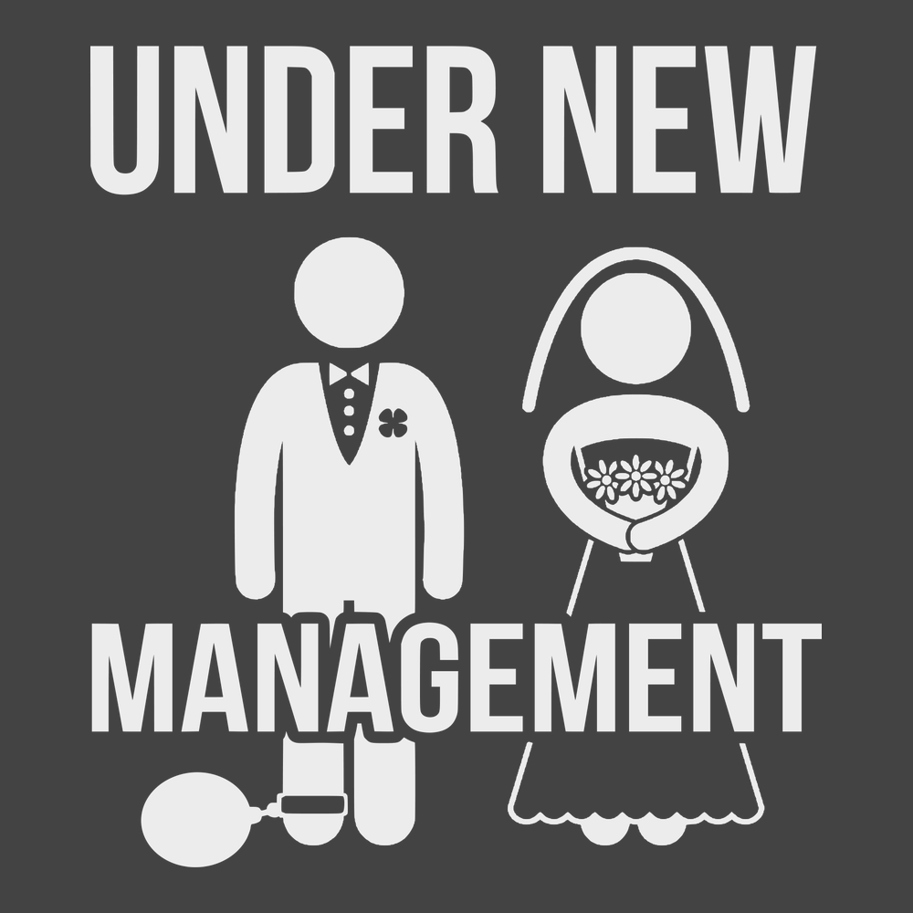 Under New Management T-Shirt CHARCOAL