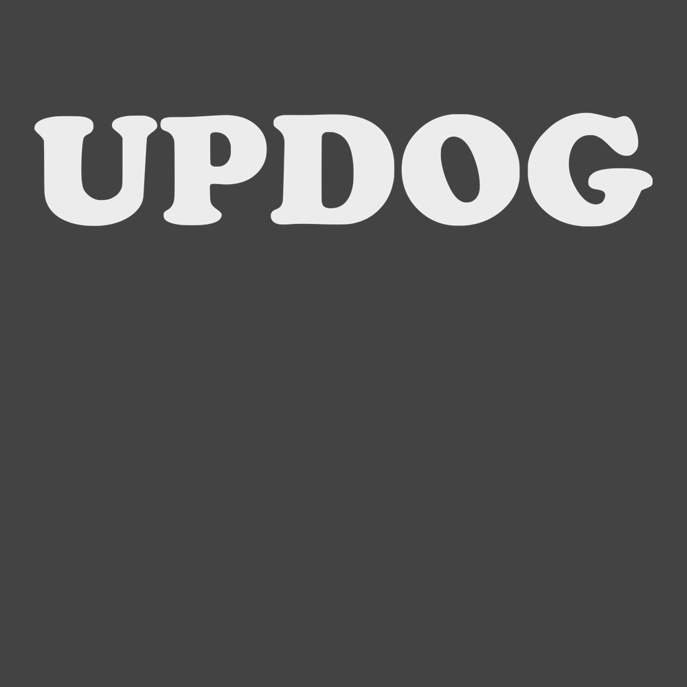 Updog What Up Dog T-Shirt CHARCOAL