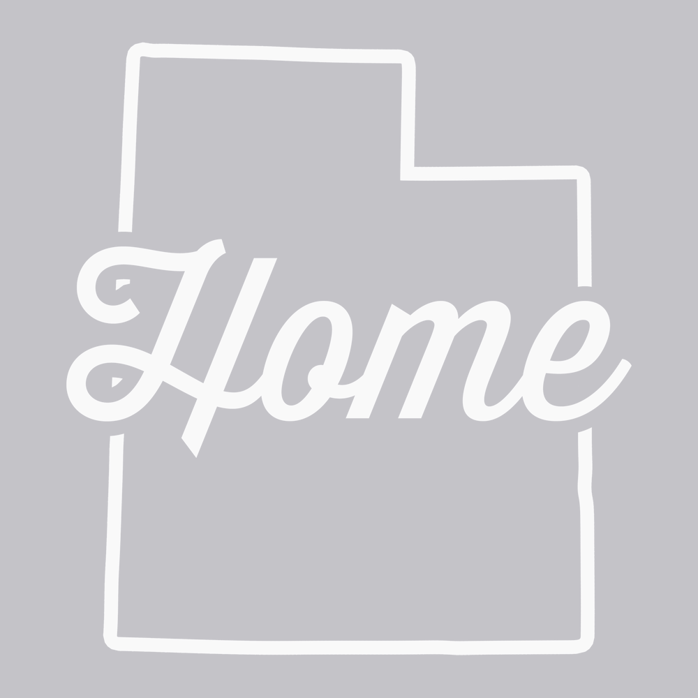 Utah Home T-Shirt SILVER