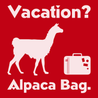 Vacation Alpaca Bag T-Shirt RED