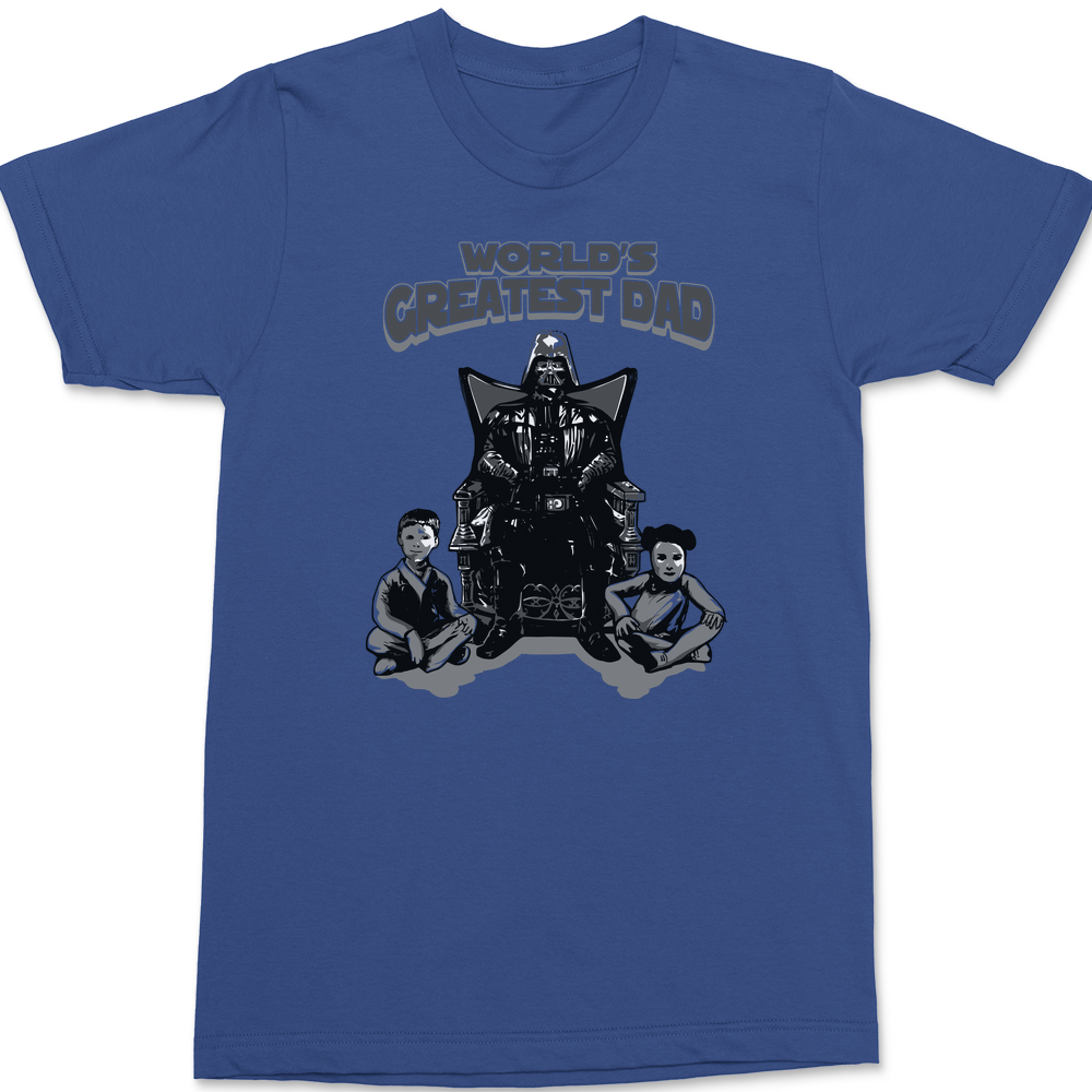 Vader Worlds Greatest Dad T-Shirt BLUE