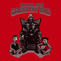 Vader Worlds Greatest Dad T-Shirt RED