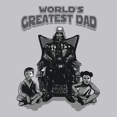 Vader Worlds Greatest Dad T-Shirt SILVER