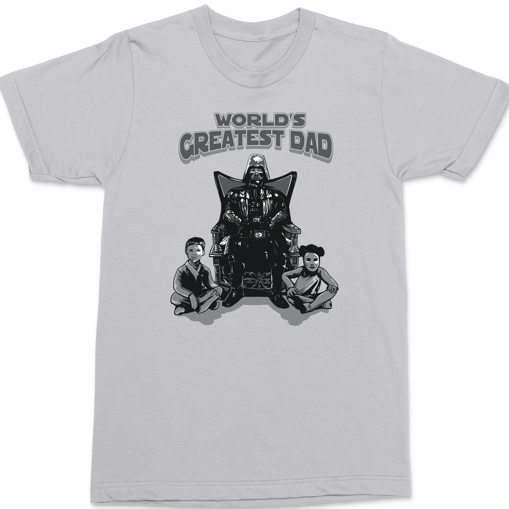Vader Worlds Greatest Dad T-Shirt SILVER