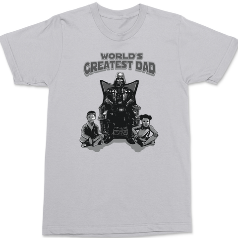 Vader Worlds Greatest Dad T-Shirt SILVER
