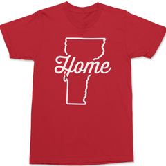 Vermont Home T-Shirt RED