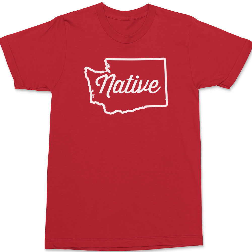 Washington Native T-Shirt RED