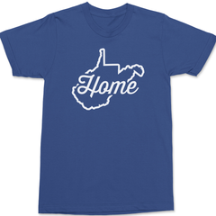 West Virginia Home T-Shirt BLUE