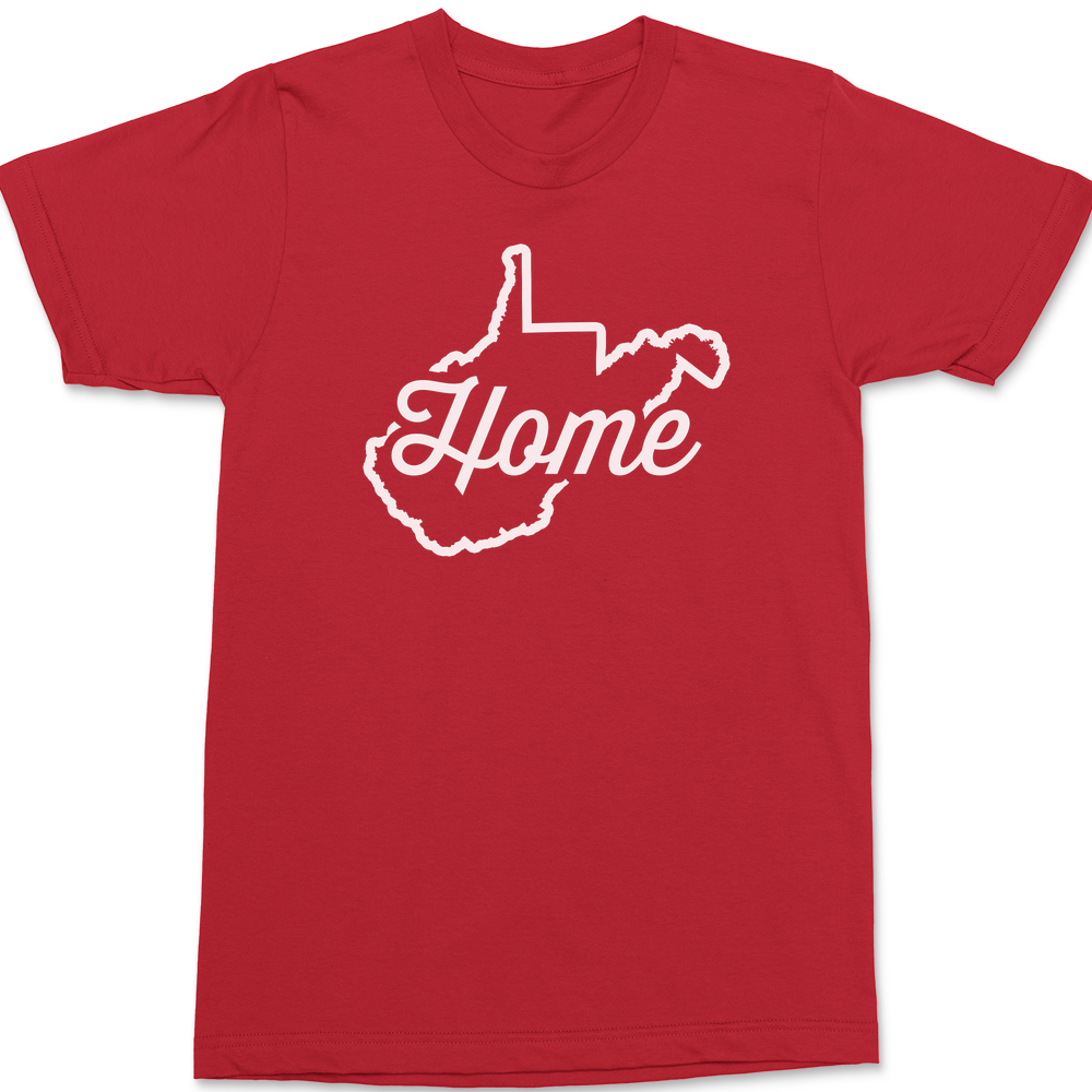 West Virginia Home T-Shirt RED