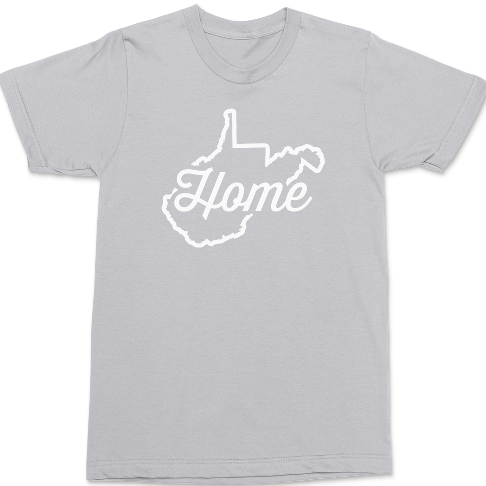 West Virginia Home T-Shirt SILVER