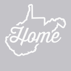 West Virginia Home T-Shirt SILVER