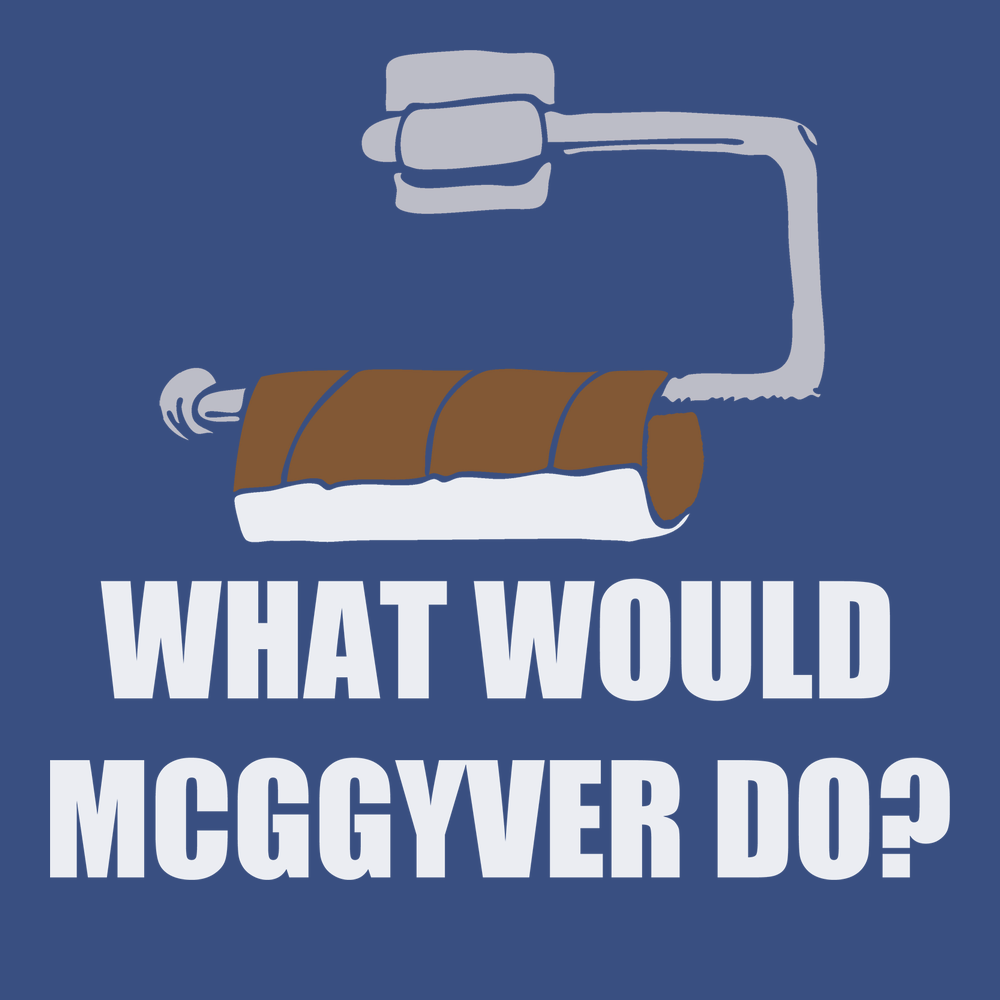 What Would Mcggyver Do T-Shirt BLUE