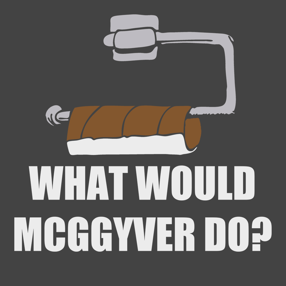 What Would Mcggyver Do T-Shirt CHARCOAL