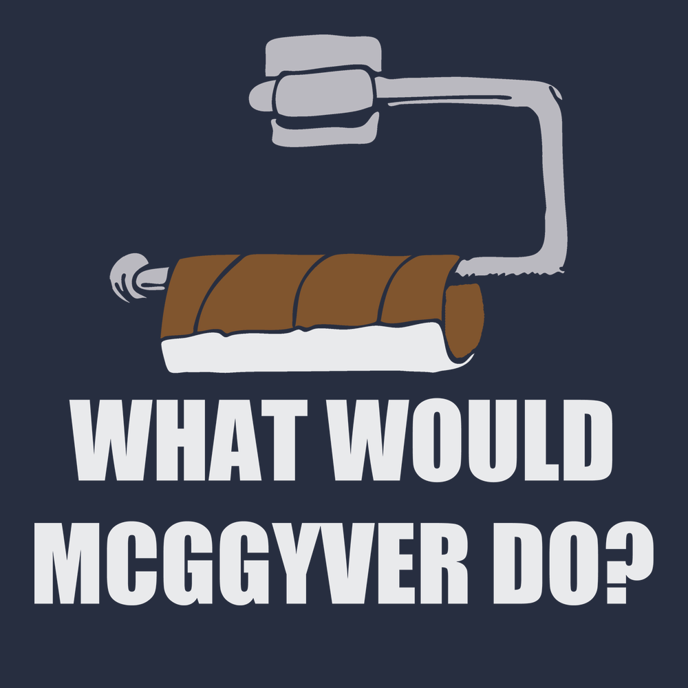 What Would Mcggyver Do T-Shirt Navy