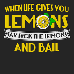 When Life Gives You Lemons T-Shirt BLACK