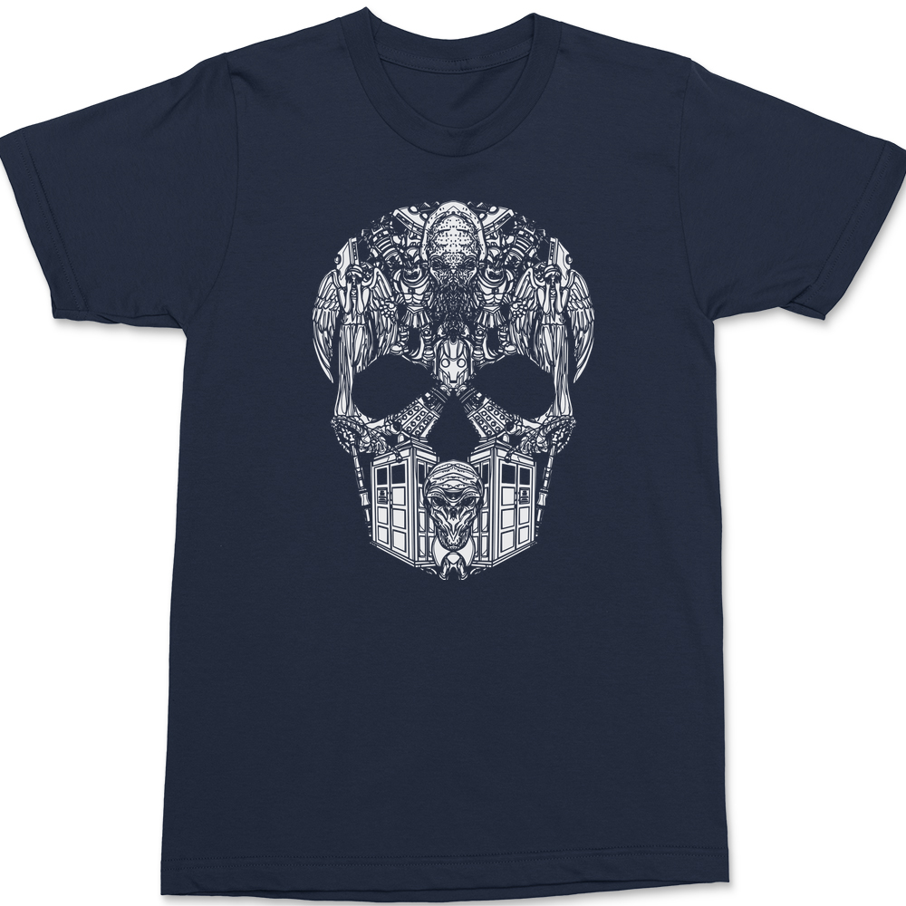 Whovian Skull T-Shirt NAVY