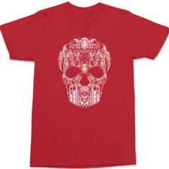 Whovian Skull T-Shirt RED