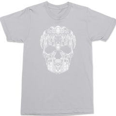Whovian Skull T-Shirt SILVER