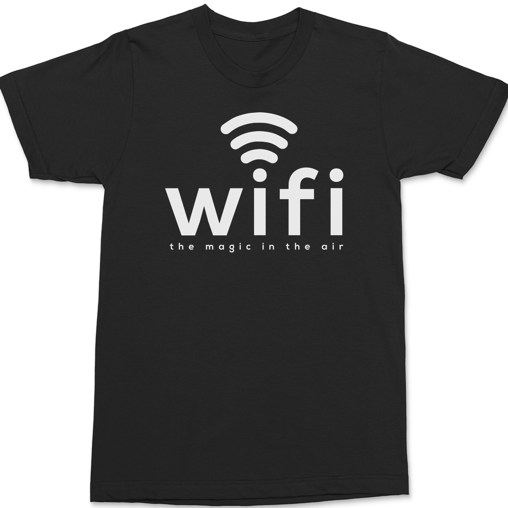 Wifi Magic In The Air T-Shirt BLACK