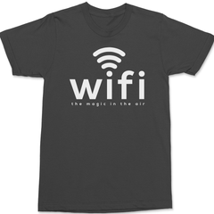 Wifi Magic In The Air T-Shirt CHARCOAL