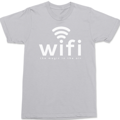 Wifi Magic In The Air T-Shirt SILVER
