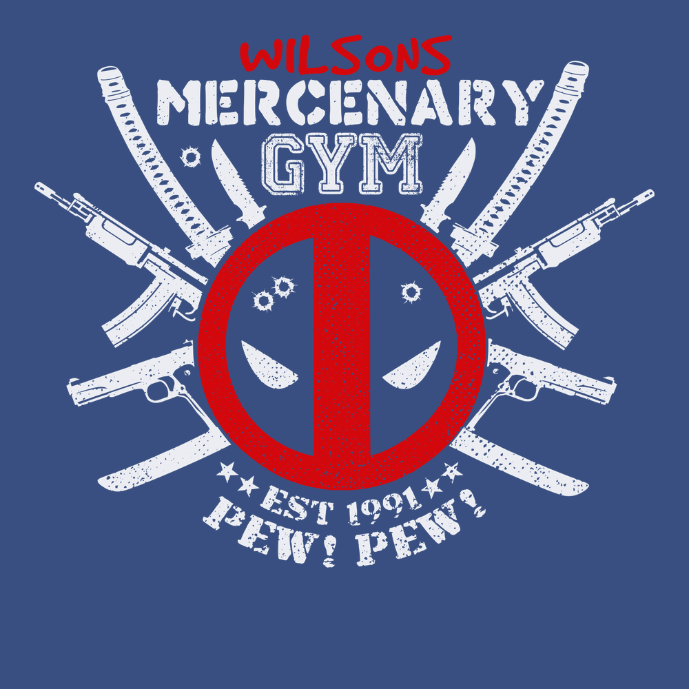 Wilson's Mercenary Gym T-Shirt BLUE