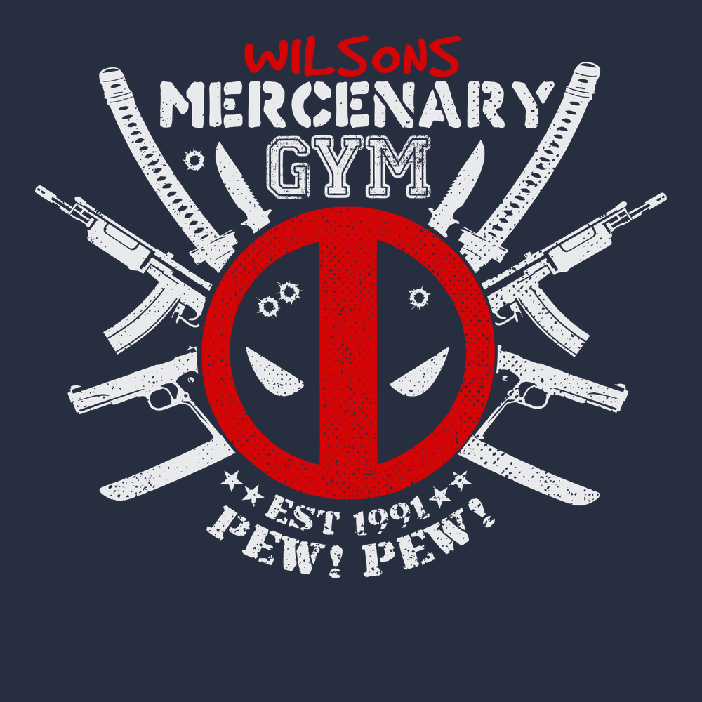 Wilson's Mercenary Gym T-Shirt NAVY