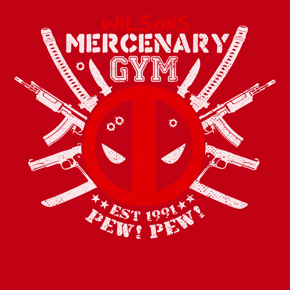 Wilson's Mercenary Gym T-Shirt RED