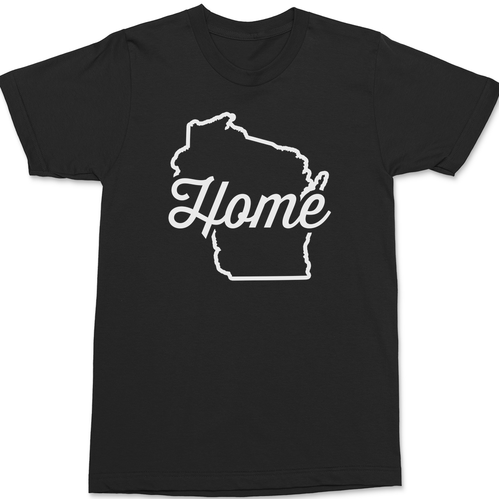 Wisconsin Home T-Shirt BLACK