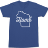 Wisconsin Home T-Shirt BLUE