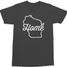 Wisconsin Home T-Shirt CHARCOAL