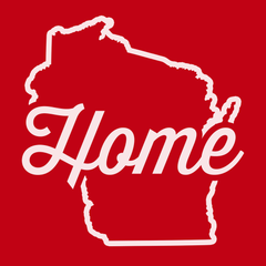 Wisconsin Home T-Shirt RED