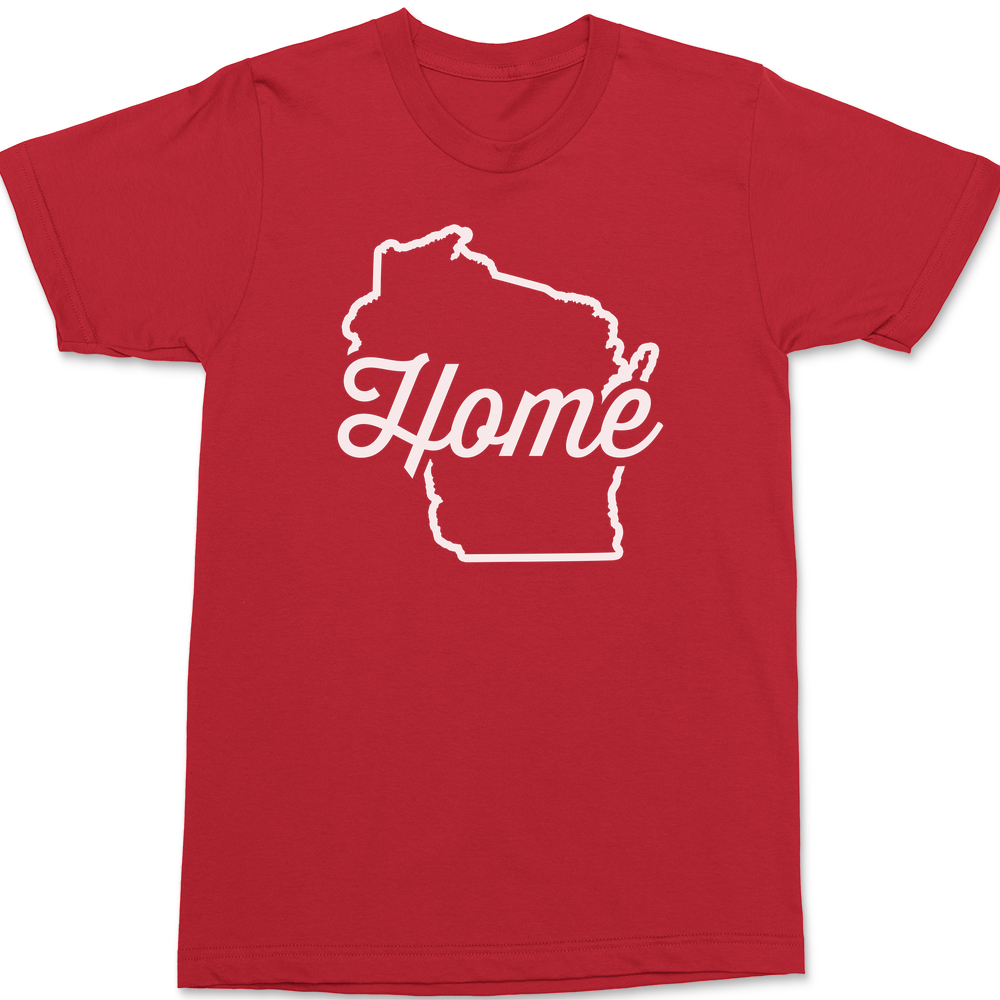 Wisconsin Home T-Shirt RED