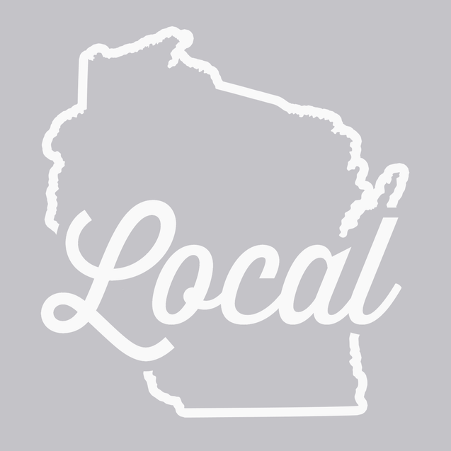 Wisconsin Local T-Shirt SILVER