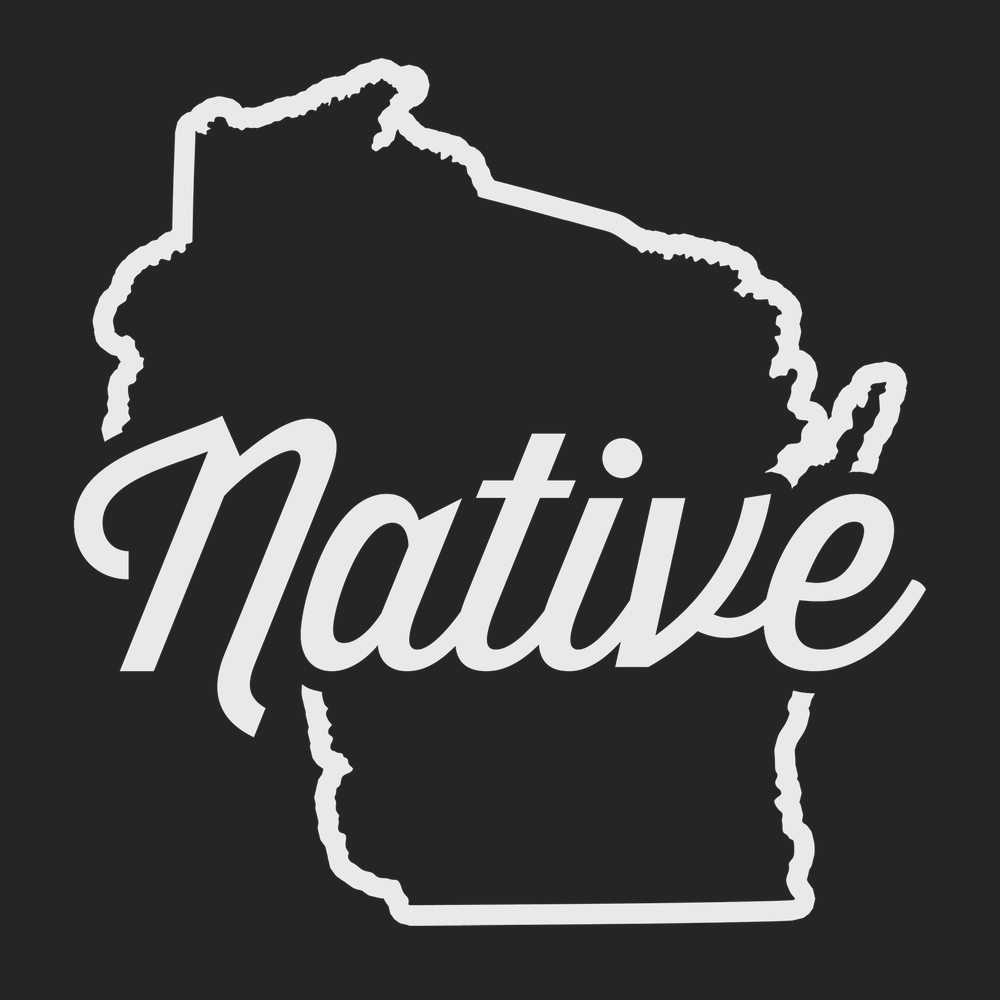 Wisconsin Native T-Shirt BLACK