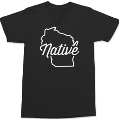 Wisconsin Native T-Shirt BLACK