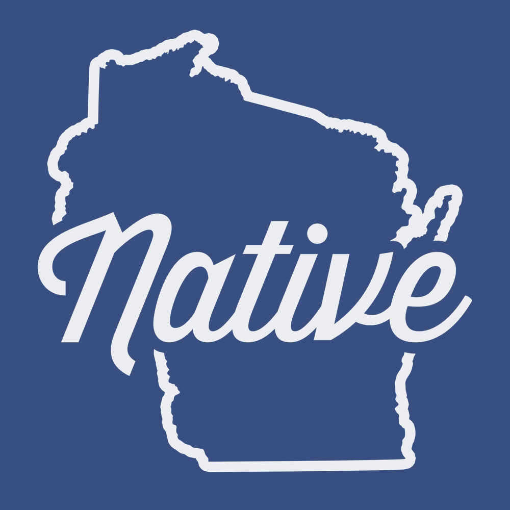Wisconsin Native T-Shirt BLUE