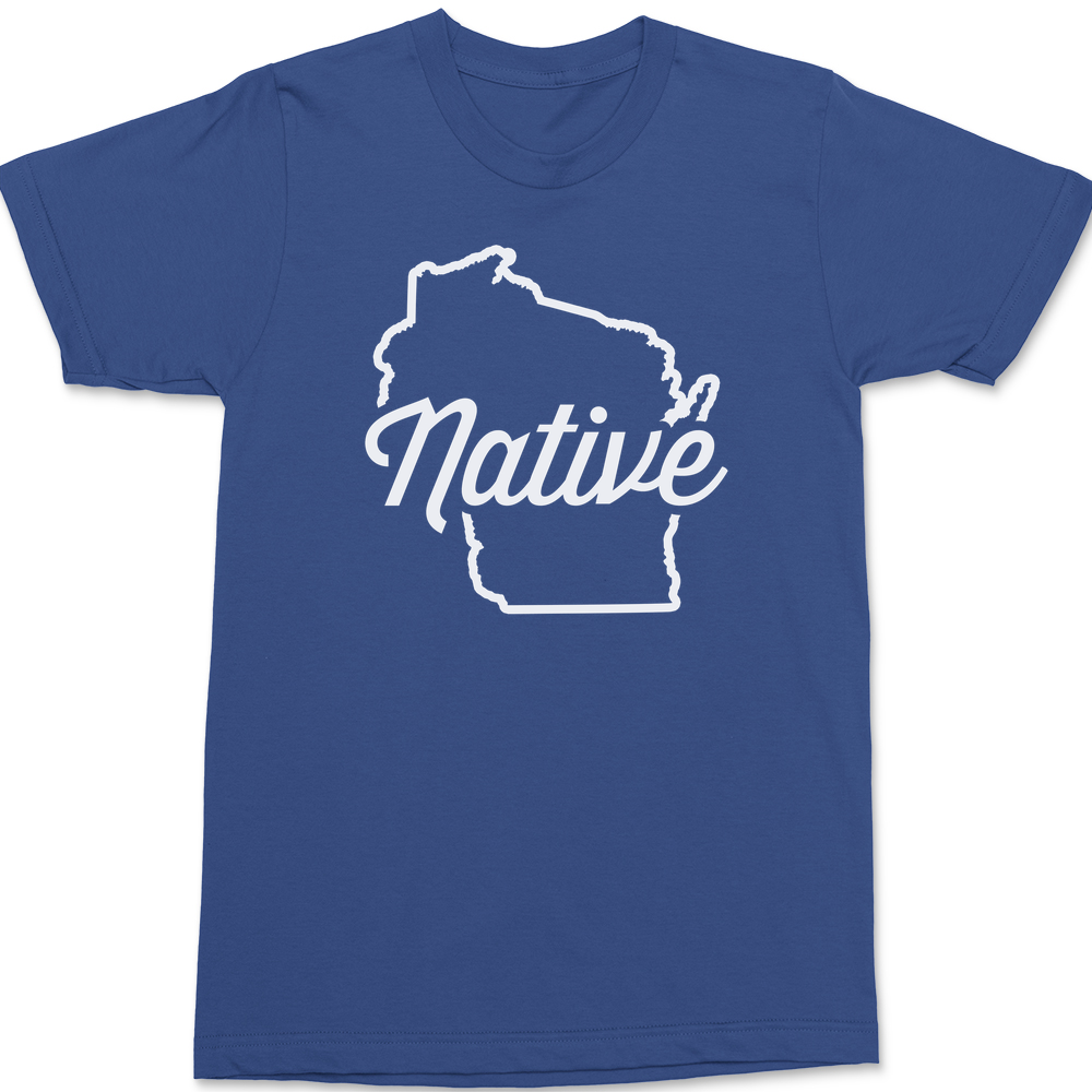 Wisconsin Native T-Shirt BLUE