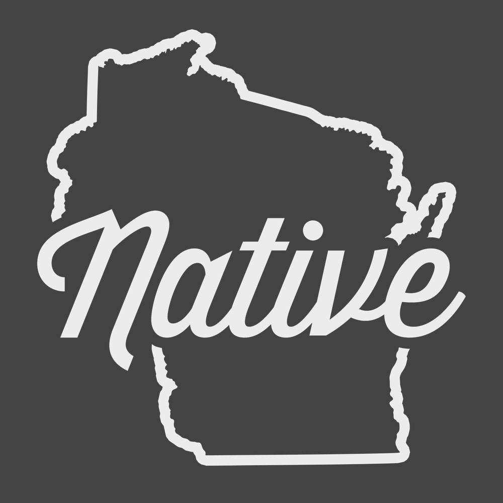 Wisconsin Native T-Shirt CHARCOAL
