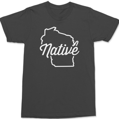 Wisconsin Native T-Shirt CHARCOAL
