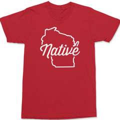 Wisconsin Native T-Shirt RED