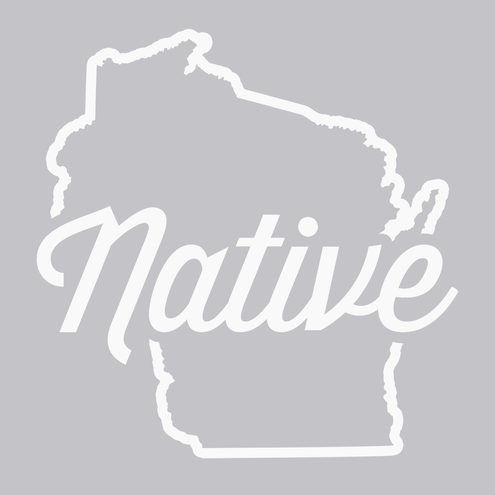 Wisconsin Native T-Shirt SILVER