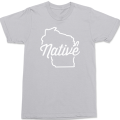 Wisconsin Native T-Shirt SILVER