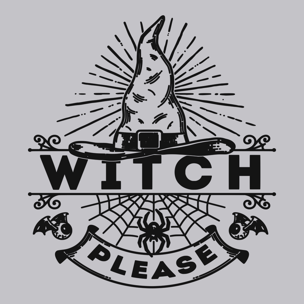 Witch Please T-Shirt SILVER