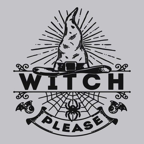 Witch Please T-Shirt SILVER